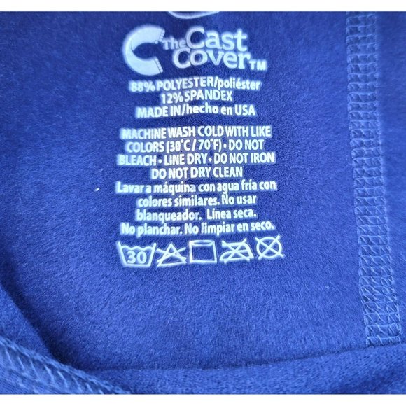 Cast Cover for Legs Colorful with Toe Cover Navy Blue Pattern S/M SM123-127 - Picture 7 of 7